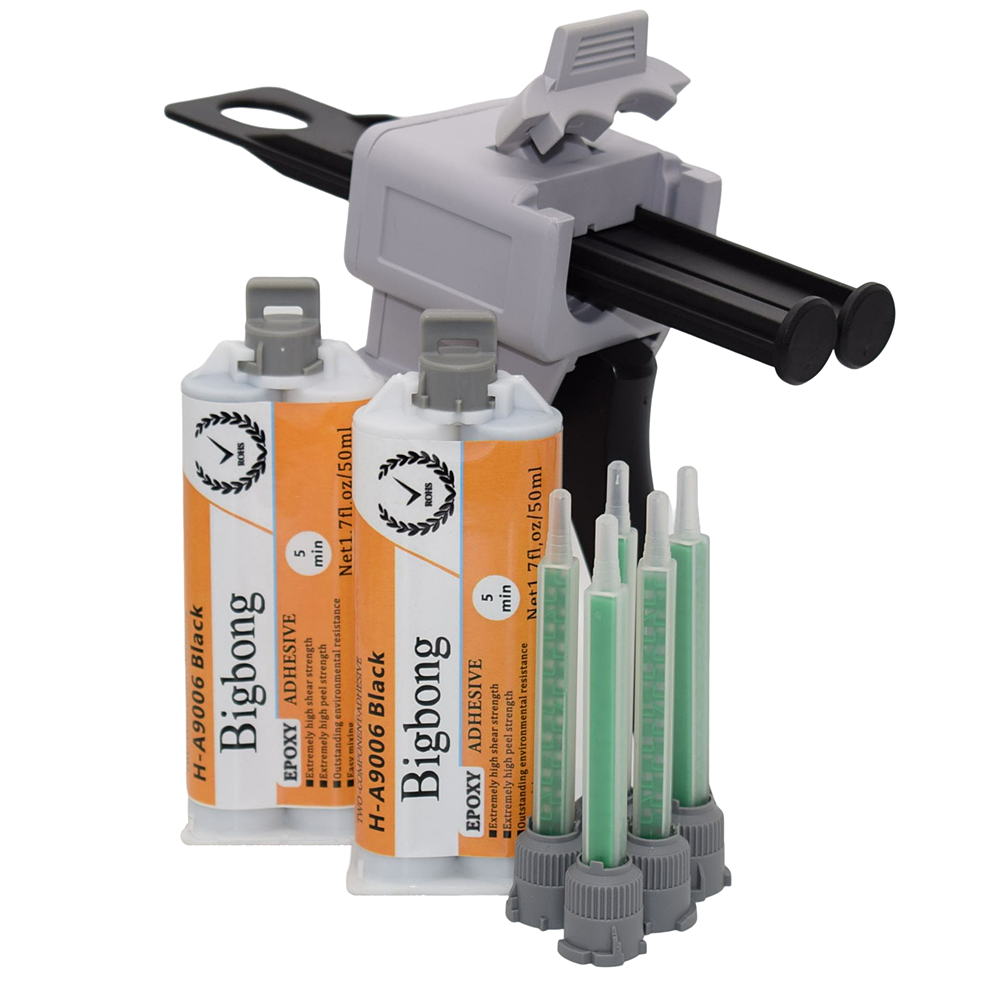 Caulking Gun Dispensing - 5pcs Static Mixing Nozzle with 2pcs