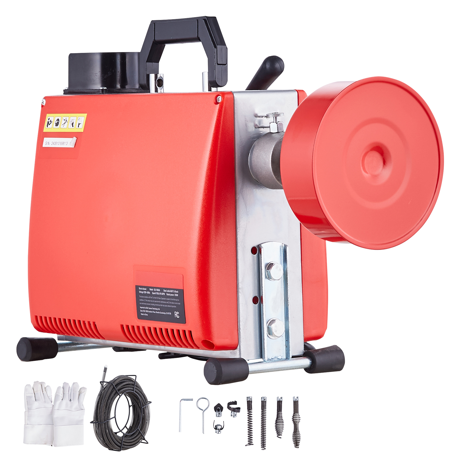 Plumbing Snake Drain - SucceBuy Drain Cleaner Machine 250W Electric