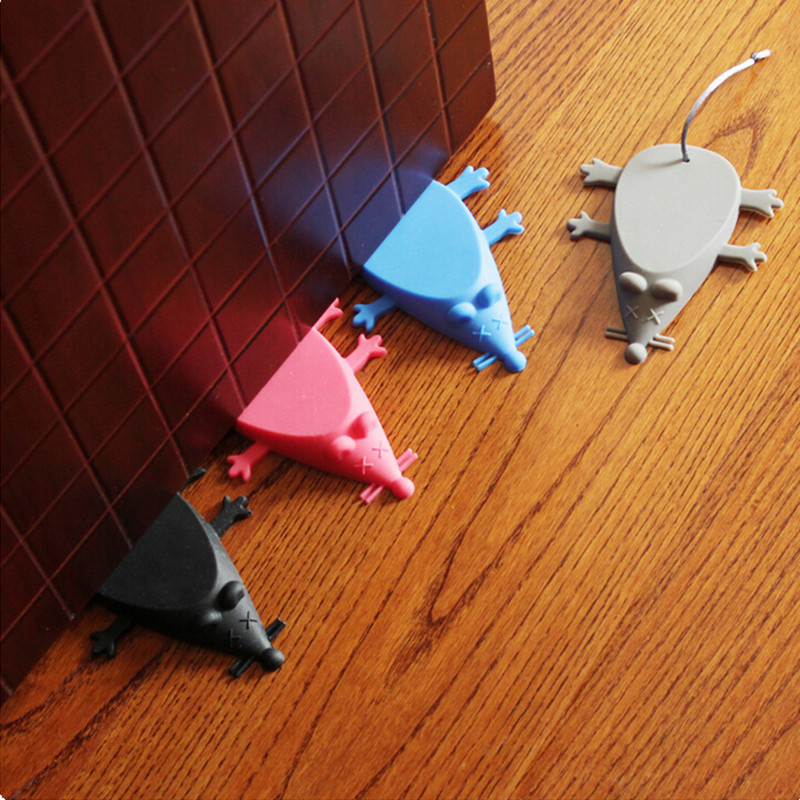 Door Stopper Rubber - 1PC/3PCS Cartoon Animal Mouse Shape Silica