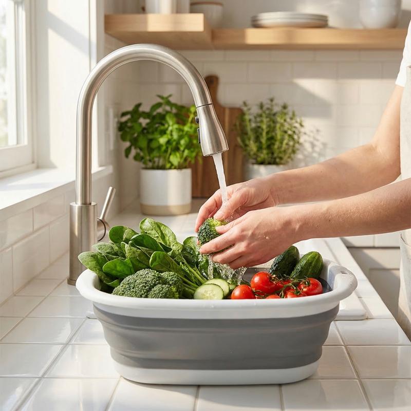 Home Improvement Mall - Travel Foldable Washbasin Easy Carry Compression