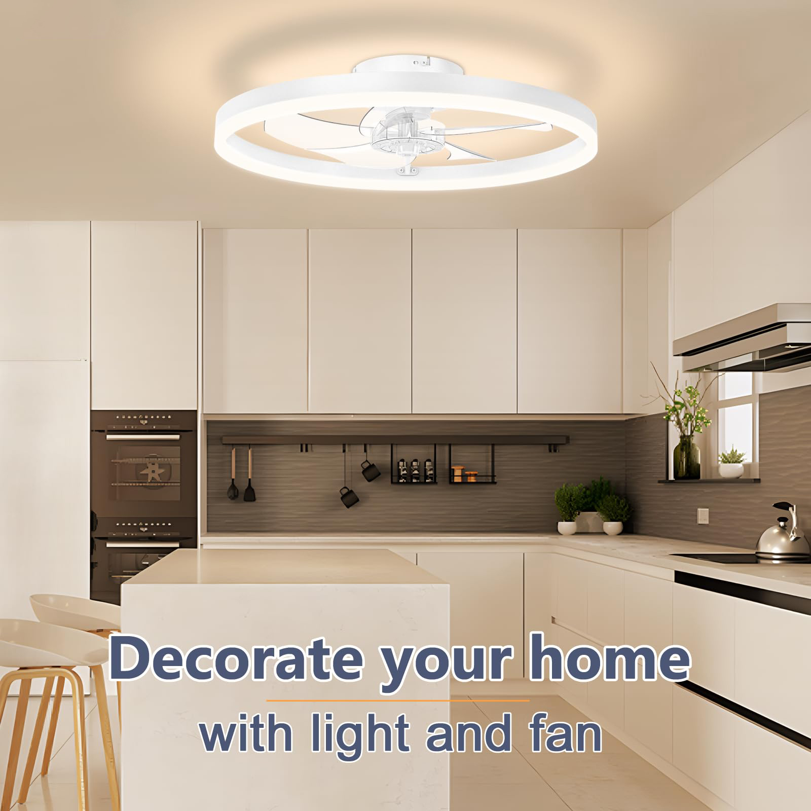 Home Improvement Mall - IRALAN Modern Ceiling Fan LED Light