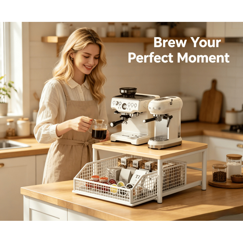 Microwave Coffee Maker Shelf O - Home Improvement Mall ulasan dan harga