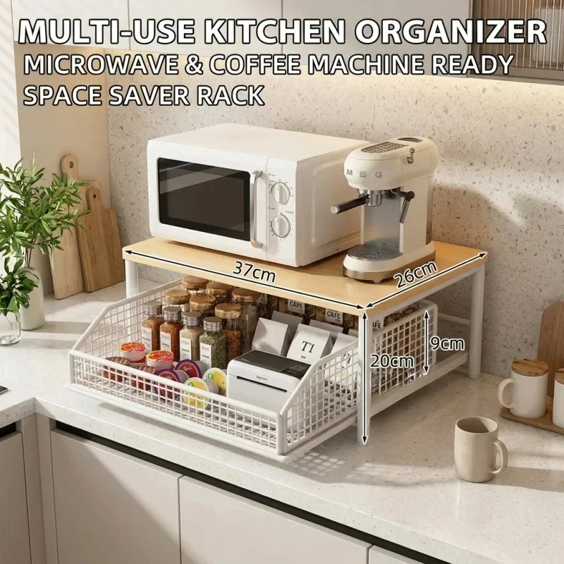 Microwave Coffee Maker Shelf O - Home Improvement Mall ulasan dan harga