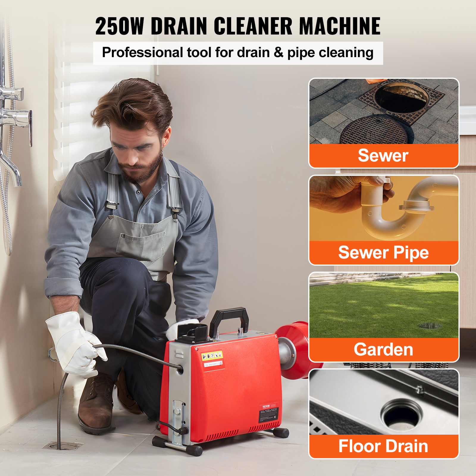 SucceBuy Drain Cleaner Machine - Plumbing Snake Drain ulasan dan harga