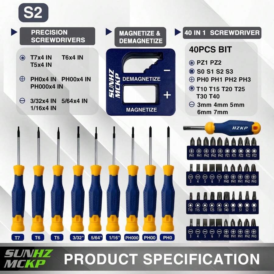 SUNHZMCKP Screwdriver Set 66-P - Screwdriver Set Precision ulasan dan harga