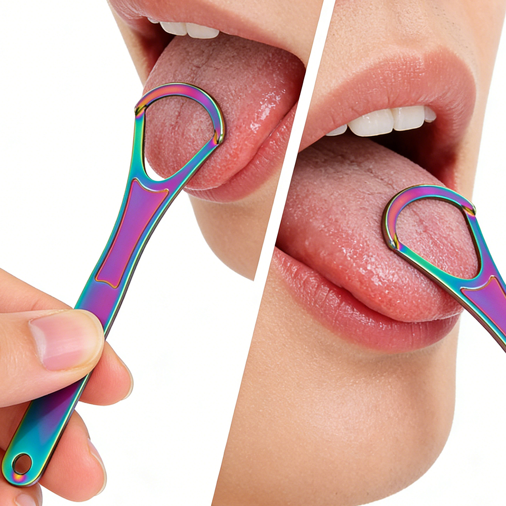 Stainless Steel Tongue Scraper - Home Improvement Mall ulasan dan harga