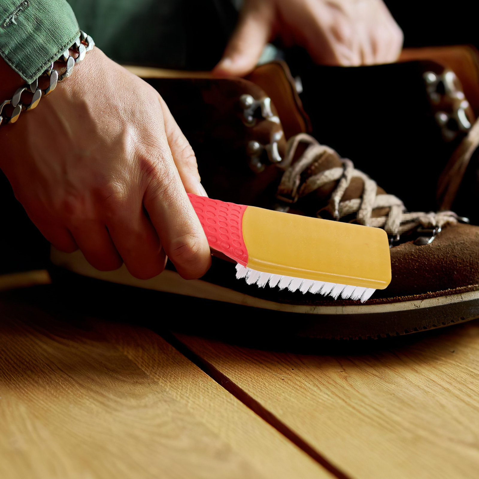 2Pcs Shoe Brush Soft Bristles  - Wood Stain Brush ulasan dan harga