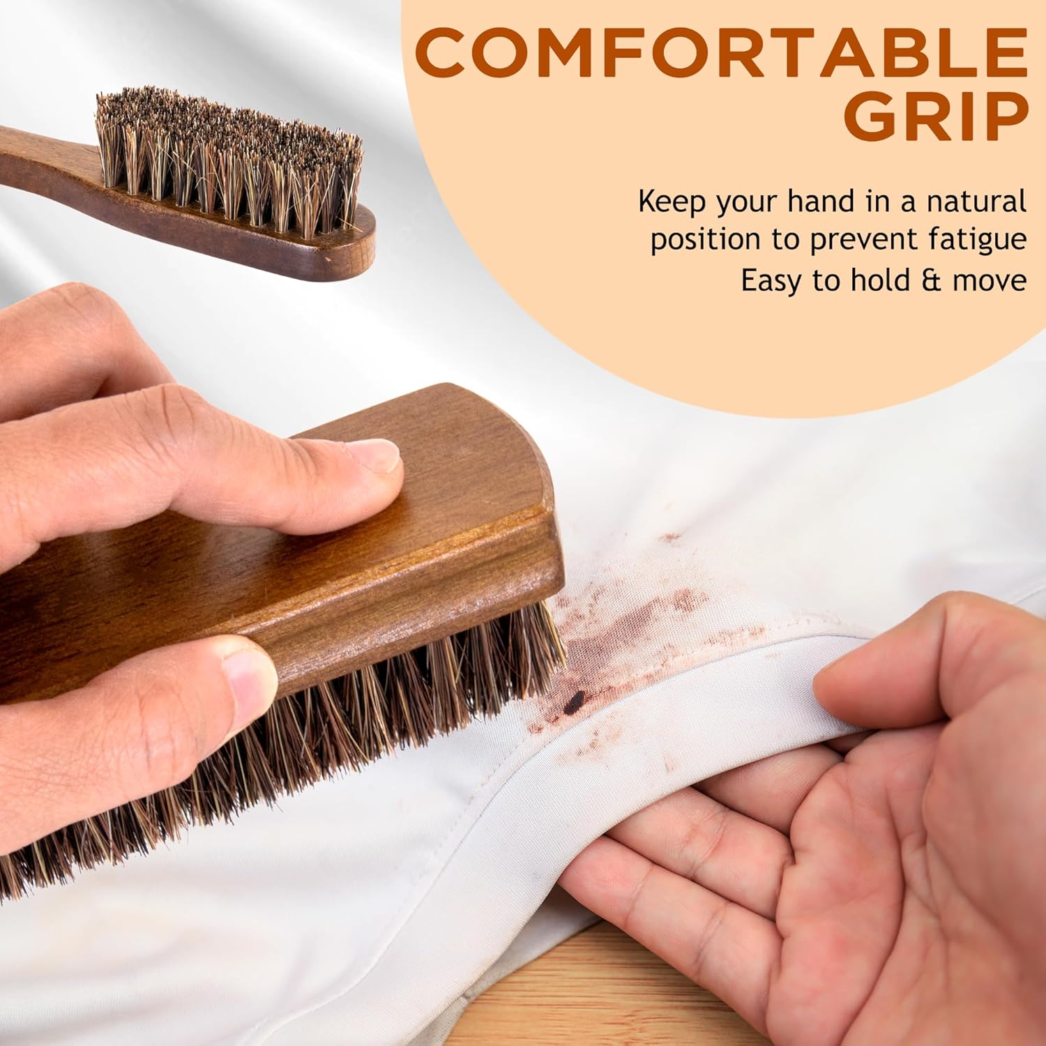 Horsehair Laundry Stain Brushe - Wood Stain Brush ulasan dan harga