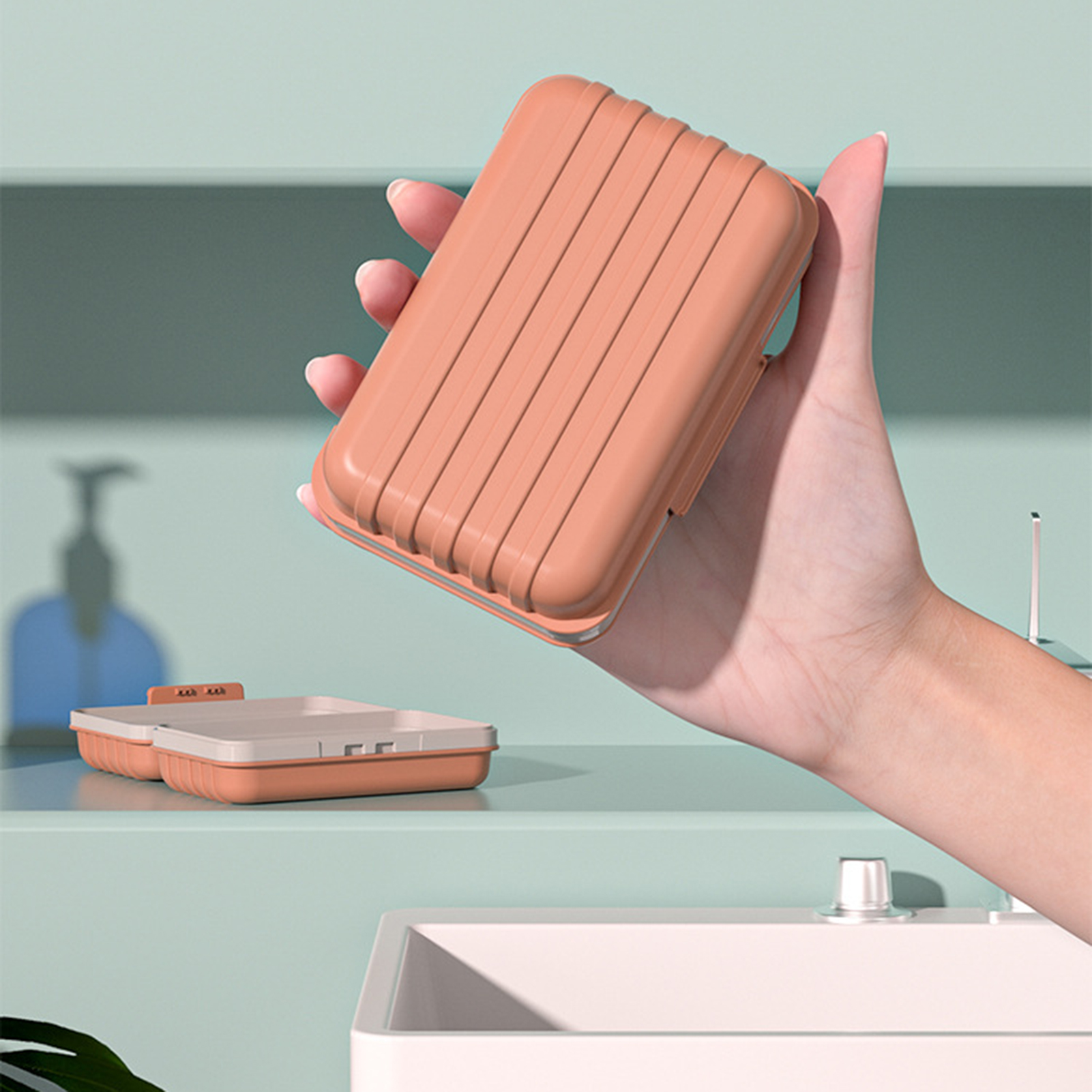 Shower Soap Case Tray With Dra - Home Improvement Mall ulasan dan harga