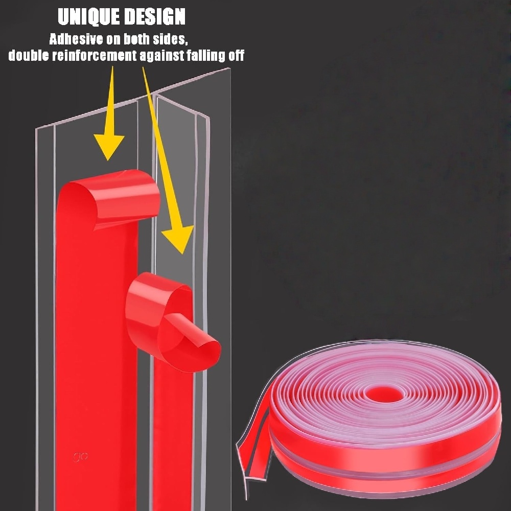 1pc 1m/3metersX3cm T-Shaped Se - Door Stopper Rubber ulasan dan harga