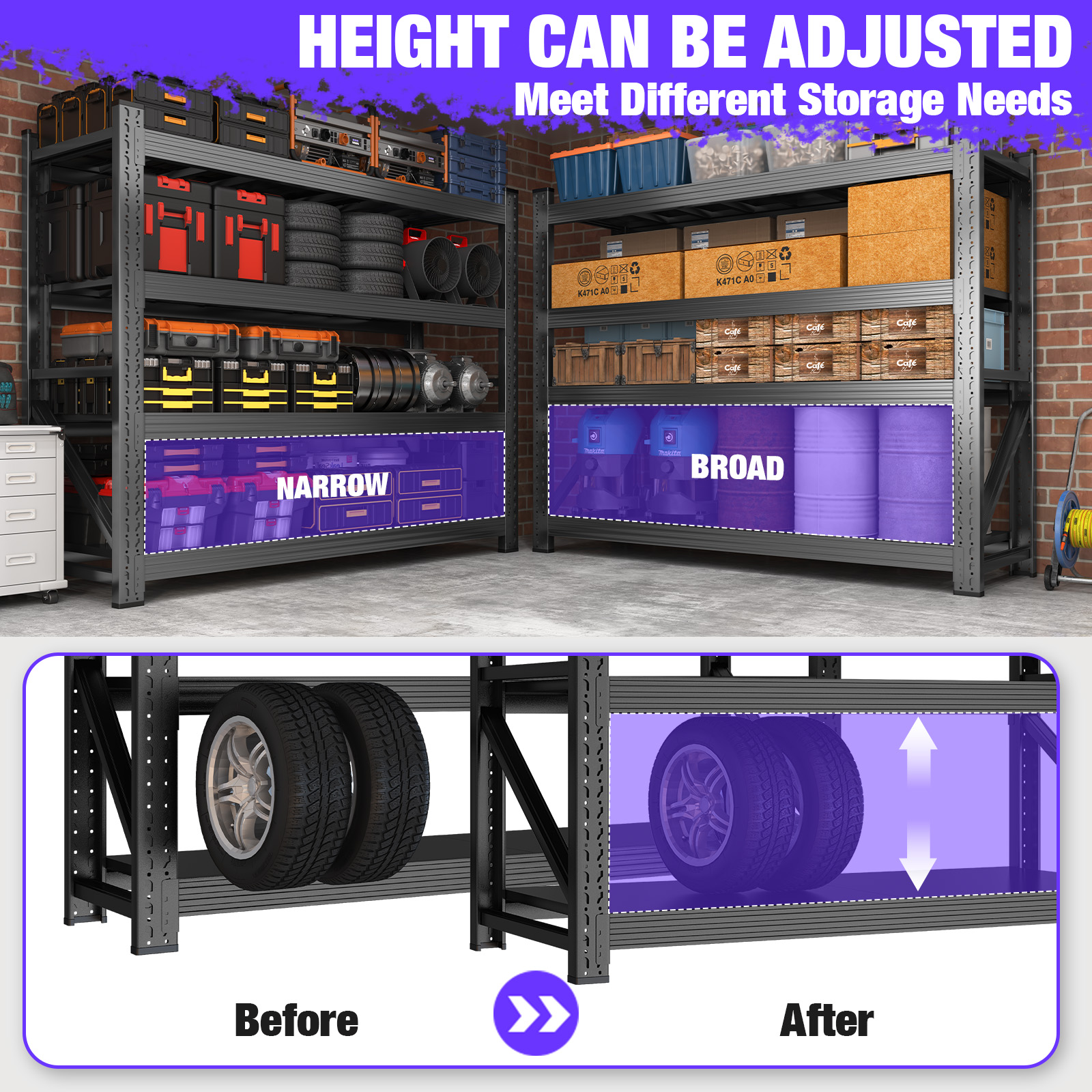 Heavy Duty 6000 lbs Garage She - Home Improvement Outlet Stores ulasan dan harga