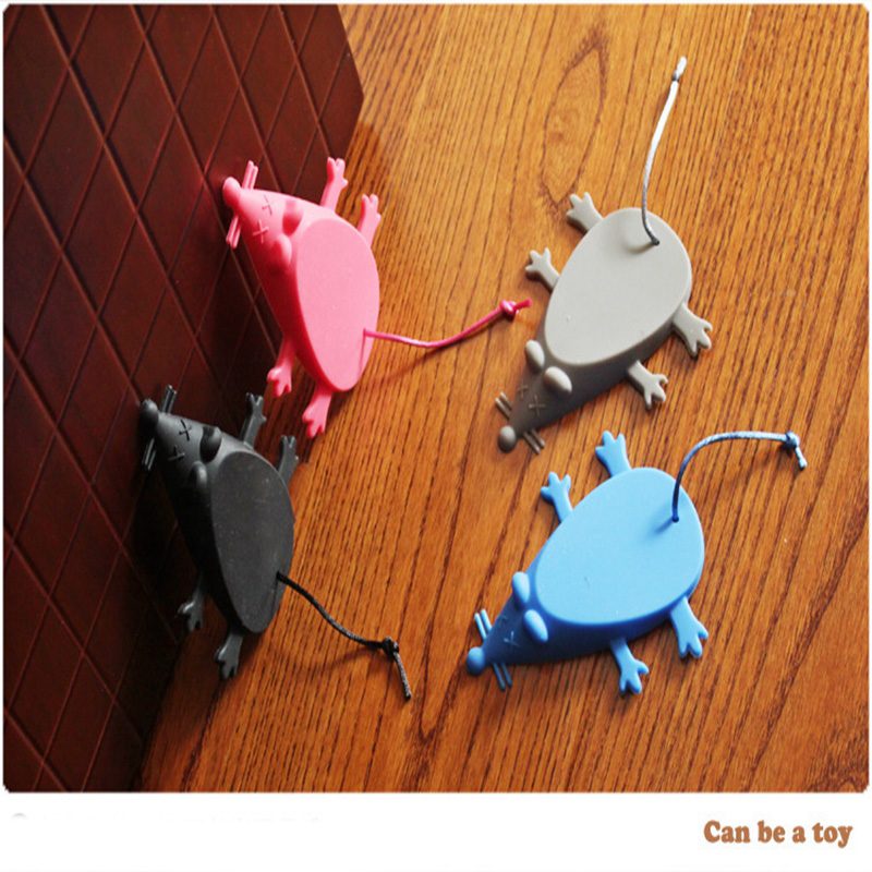 1PC/3PCS Cartoon Animal Mouse  - Door Stopper Rubber ulasan dan harga
