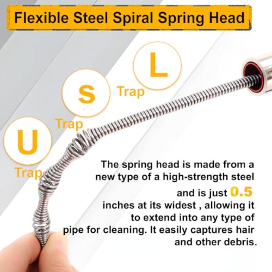 Drain Auger 50FT, Drain Snake  - Plumbing Snake Drain ulasan dan harga
