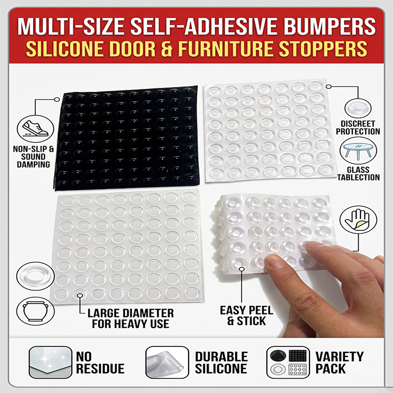 Self-Adhesive Silicone Buffer  - Door Stopper Rubber ulasan dan harga