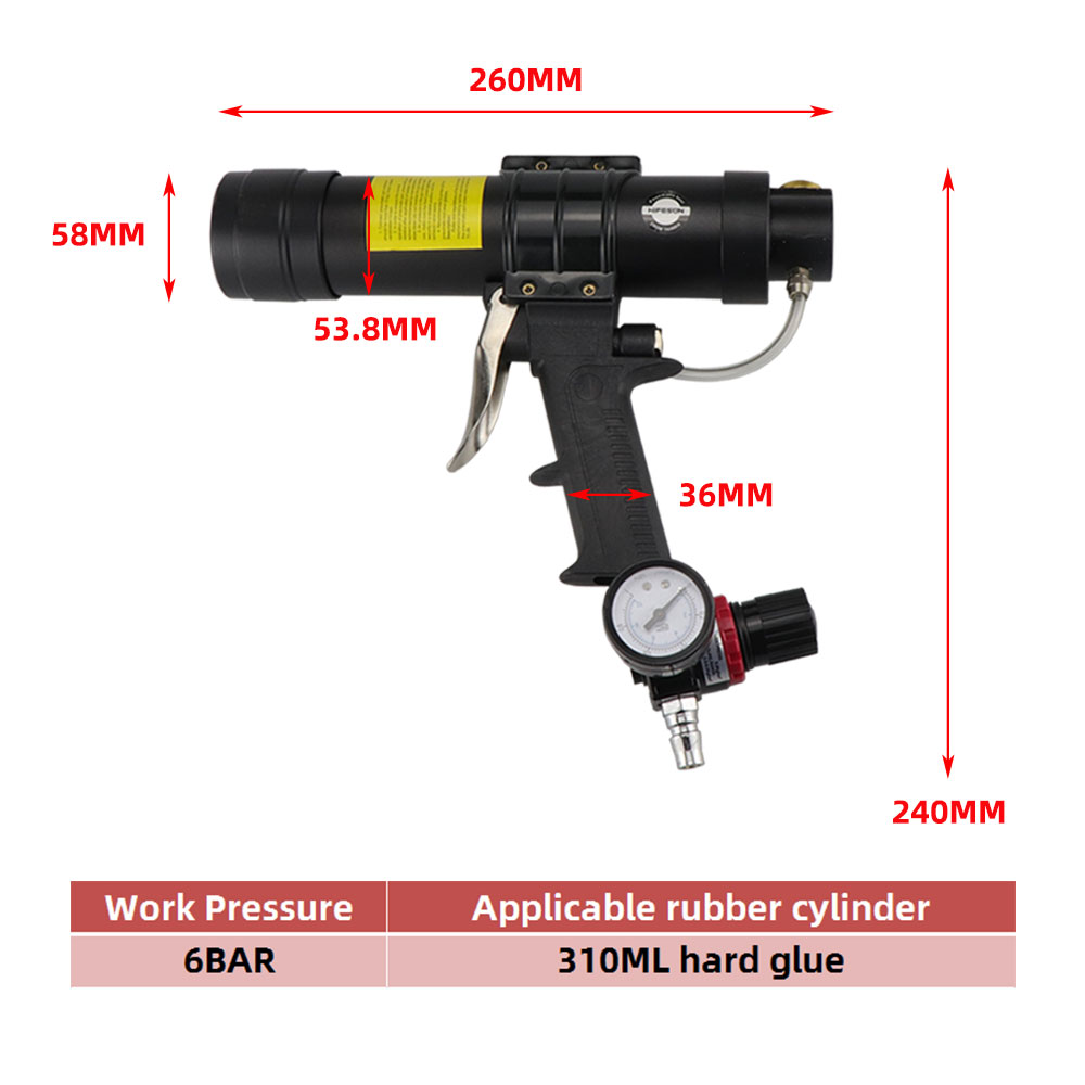 310ML Air Caulking Gun/ Pneuma - Caulking Gun Dispensing ulasan dan harga