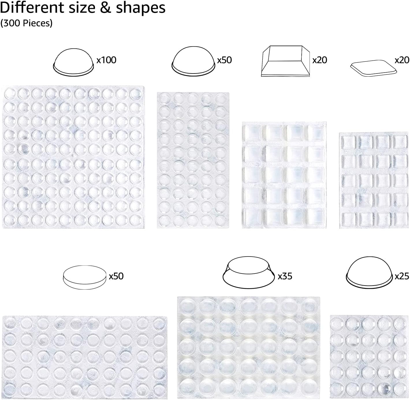 Cabinet Door Bumpers, Clear Se - Door Stopper Rubber ulasan dan harga