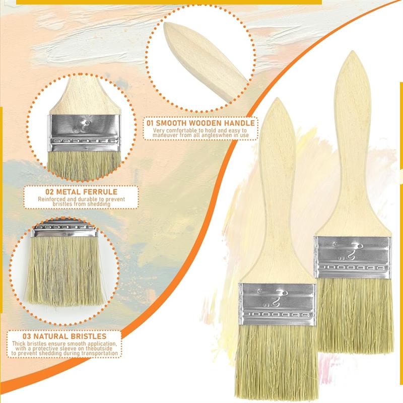 A76K 120 Chip Brushes 2 Inch B - Wood Stain Brush ulasan dan harga