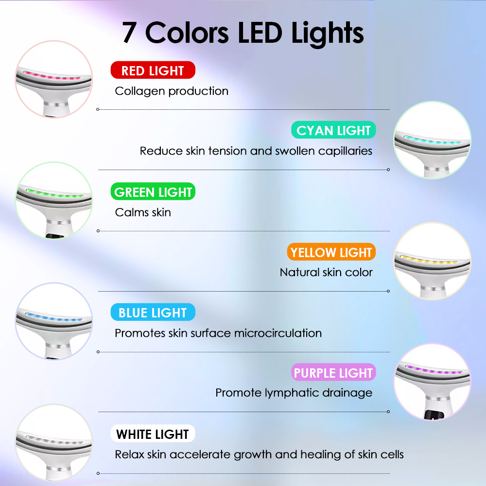 7 Colors LED Lights Face Neck  - Home Improvement Usa ulasan dan harga