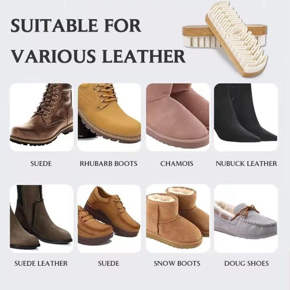 New Rubber Suede shoe Brush Wo - Wood Stain Brush ulasan dan harga
