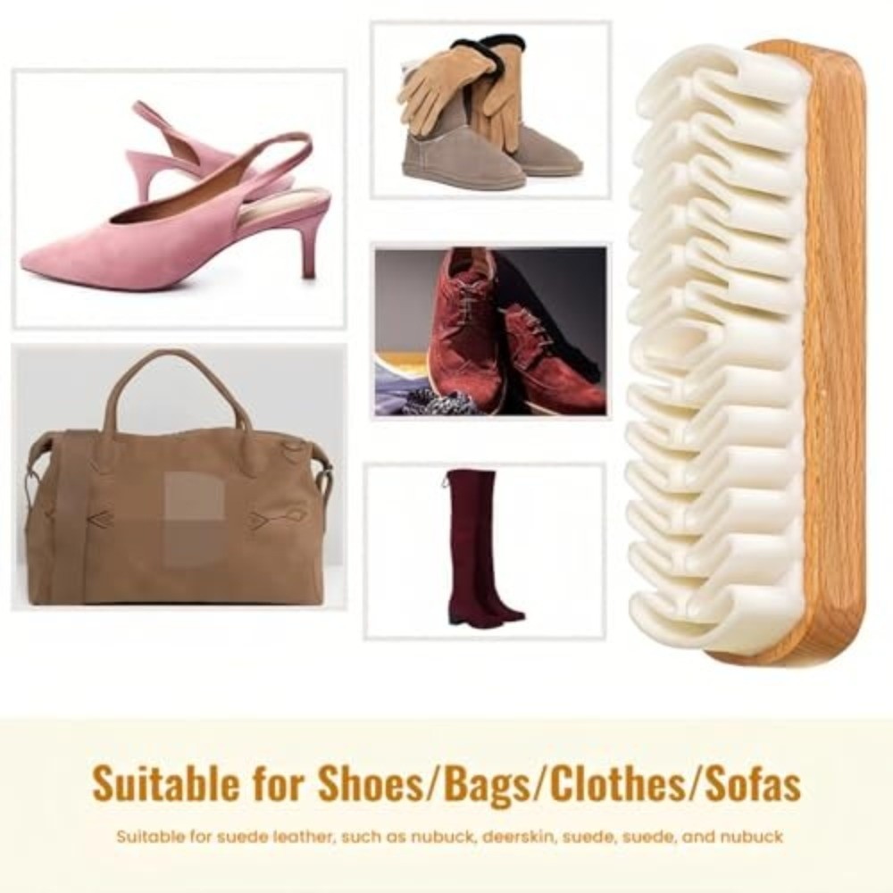 New Rubber Suede shoe Brush Wo - Wood Stain Brush ulasan dan harga