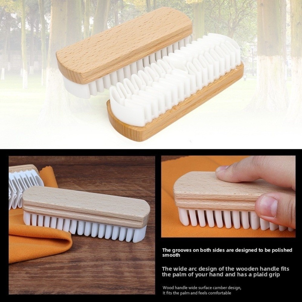 New Rubber Suede shoe Brush Wo - Wood Stain Brush ulasan dan harga