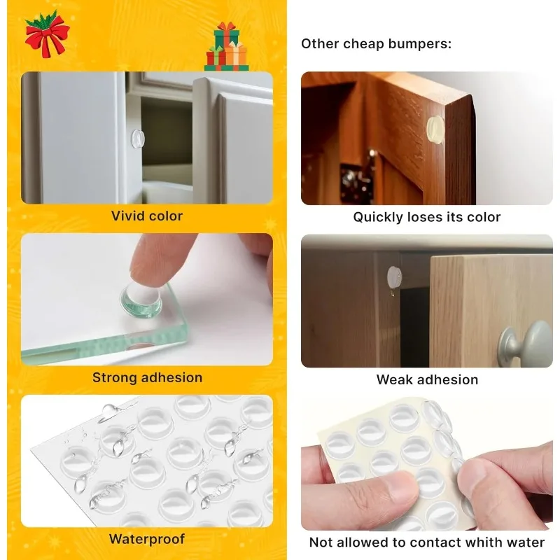Self-Adhesive Clear Door Stop  - Door Stopper Rubber ulasan dan harga