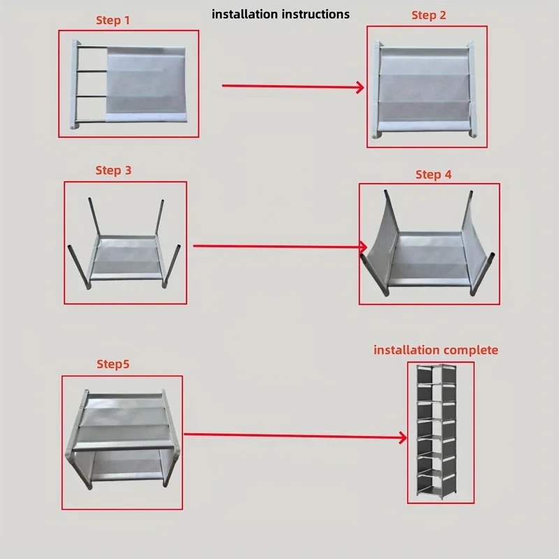 8-Tier Black White Shoe Organi - Home Improvement Mall ulasan dan harga