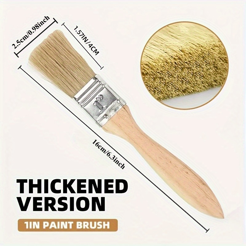 25Pcs 1 Inch Paint Brushes Set - Wood Stain Brush ulasan dan harga