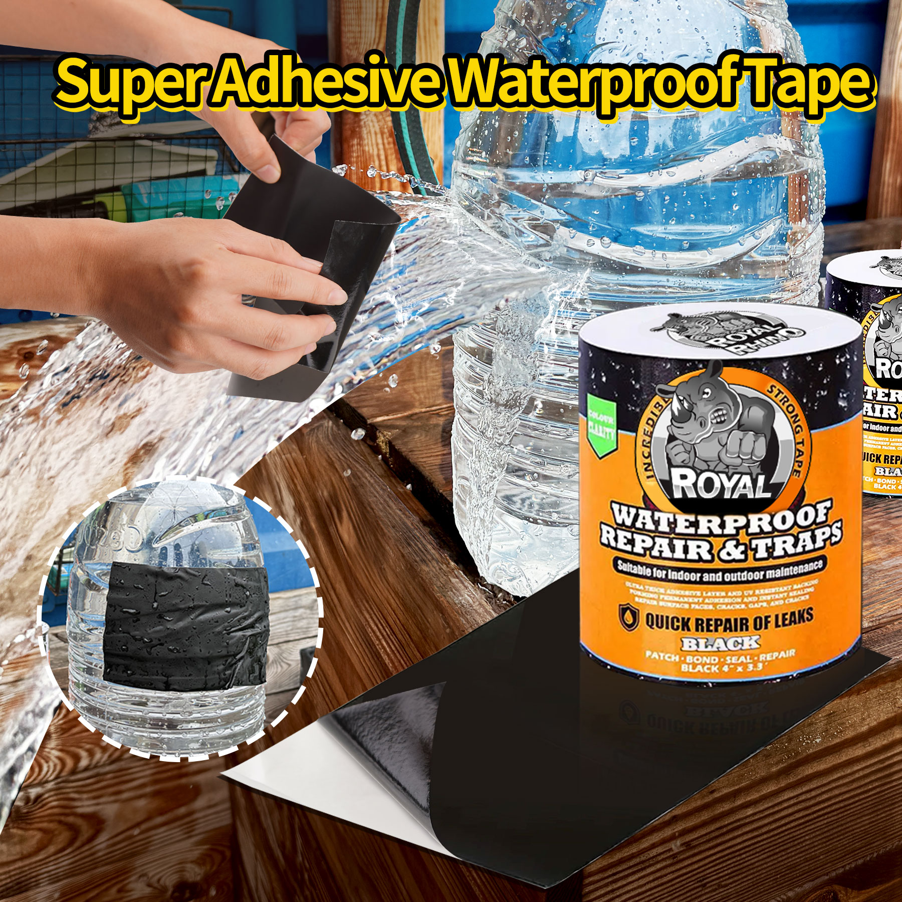 Waterproof Tape for Leak Repai - Roof Sealant Patch ulasan dan harga