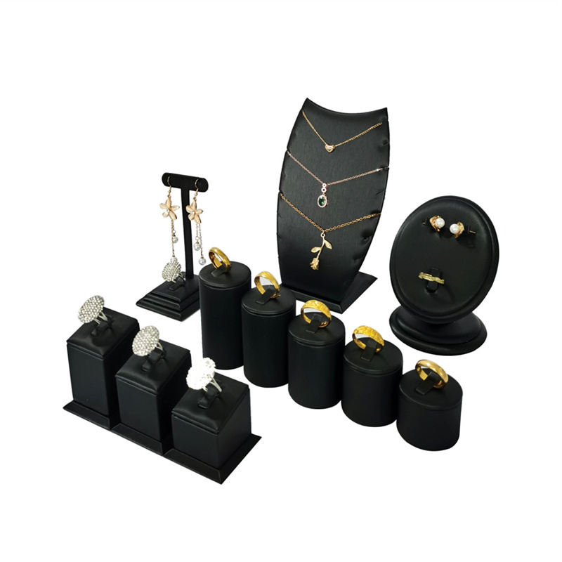 Black PU Leather Jewelry Displ - Home Improvement Outlet Stores ulasan dan harga