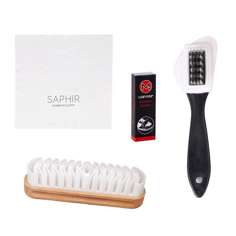 4Pcs Suede Nubuck Brush Set wi - Wood Stain Brush ulasan dan harga