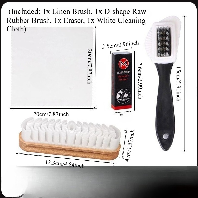 4Pcs Suede Nubuck Brush Set wi - Wood Stain Brush ulasan dan harga
