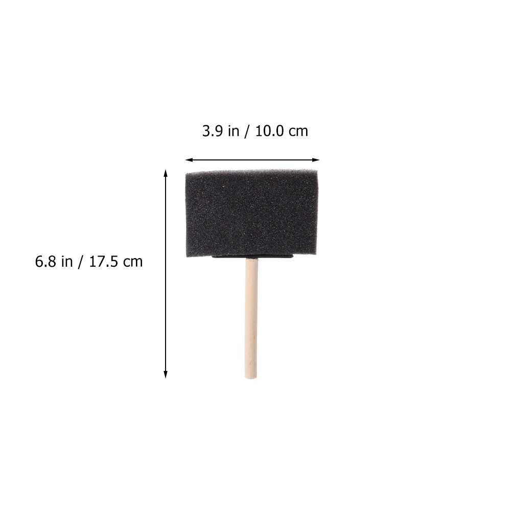 10Pcs Wood Handle Sponge Paint - Wood Stain Brush ulasan dan harga