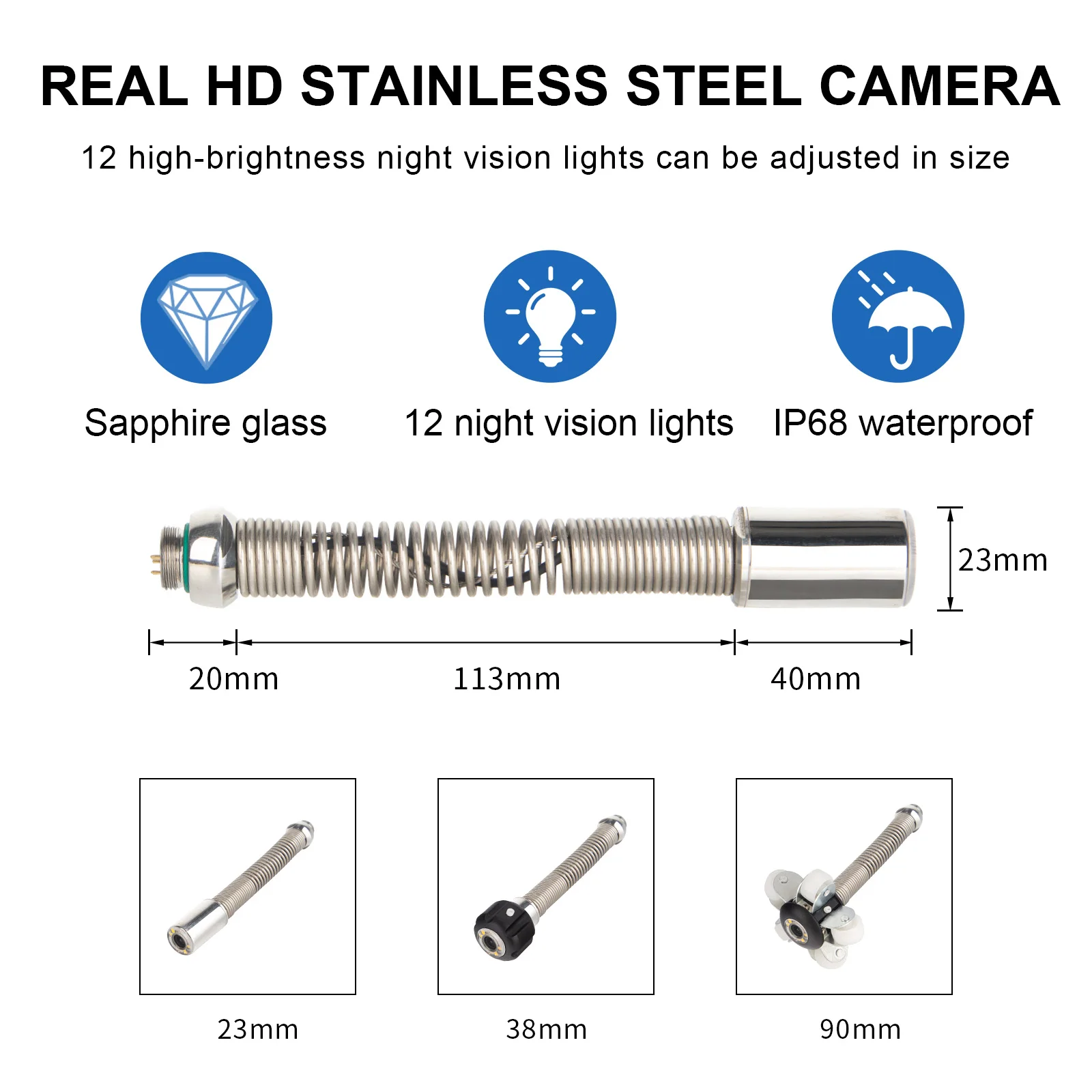 Sewer Camera,4500mAH 8GB SD SY - Plumbing Snake Drain ulasan dan harga