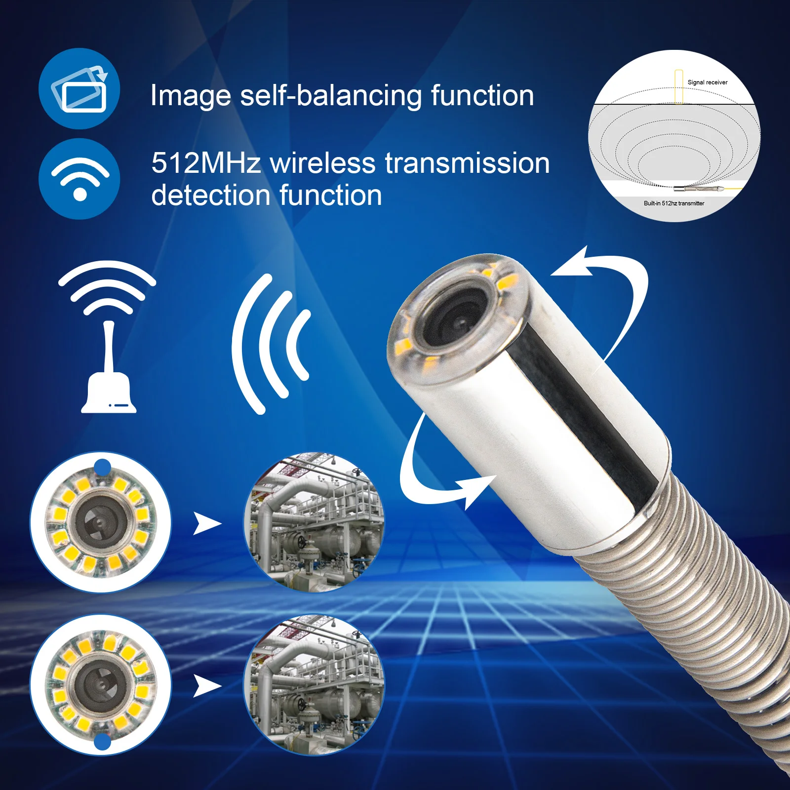 Sewer Camera,4500mAH 8GB SD SY - Plumbing Snake Drain ulasan dan harga