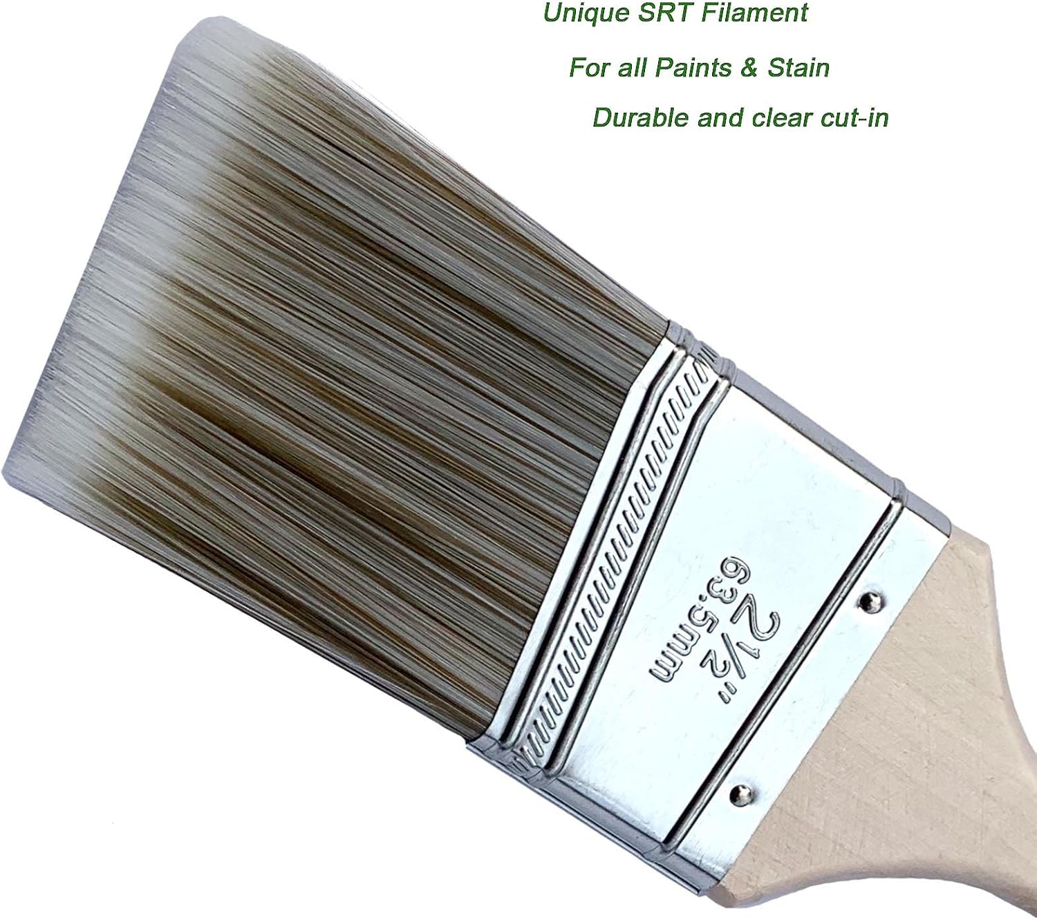2 1/2 Inch Angled Paint Brush, - Wood Stain Brush ulasan dan harga