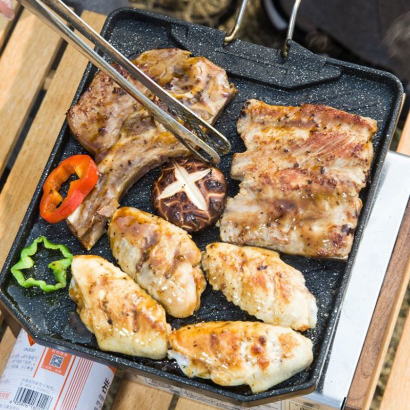 Outdoor camping barbecue pan H - Home Improvement Mall ulasan dan harga