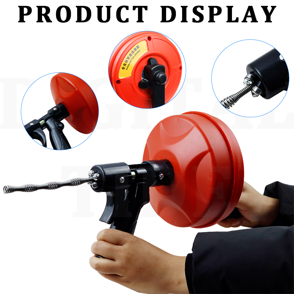 Drain Auger Manual-feeding Plu - Plumbing Snake Drain ulasan dan harga