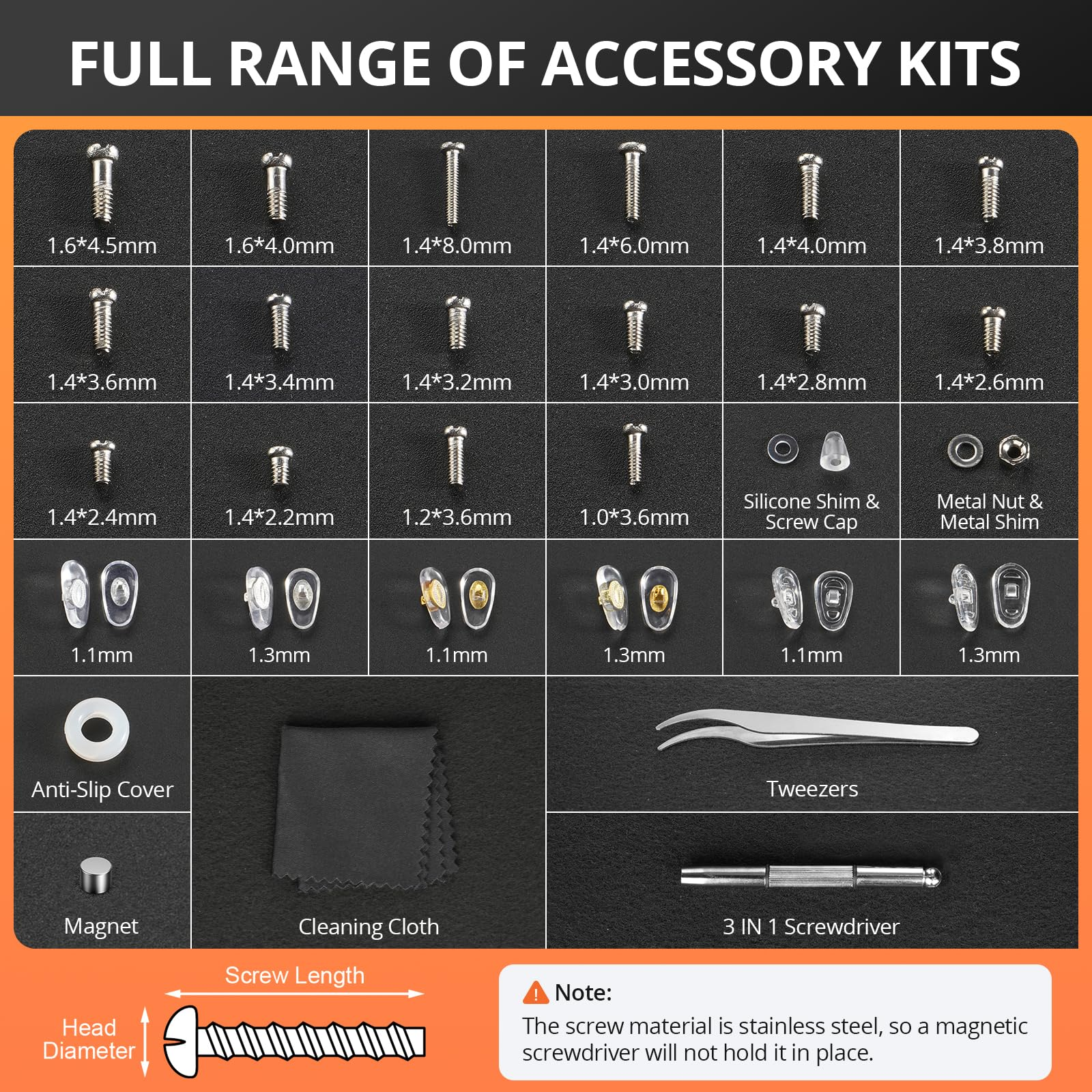 Eyeglass Repair Tool Kit with  - Screwdriver Set Precision ulasan dan harga