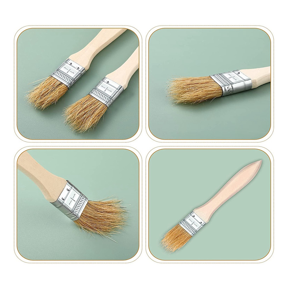 A98E-100Pcs 1 Inch Chip Paint  - Wood Stain Brush ulasan dan harga