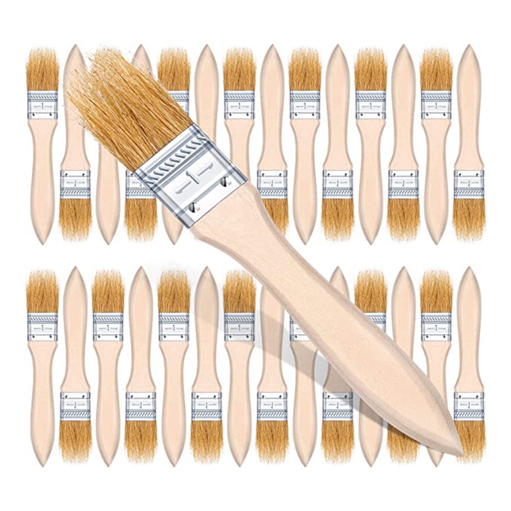 A98E-100Pcs 1 Inch Chip Paint  - Wood Stain Brush ulasan dan harga