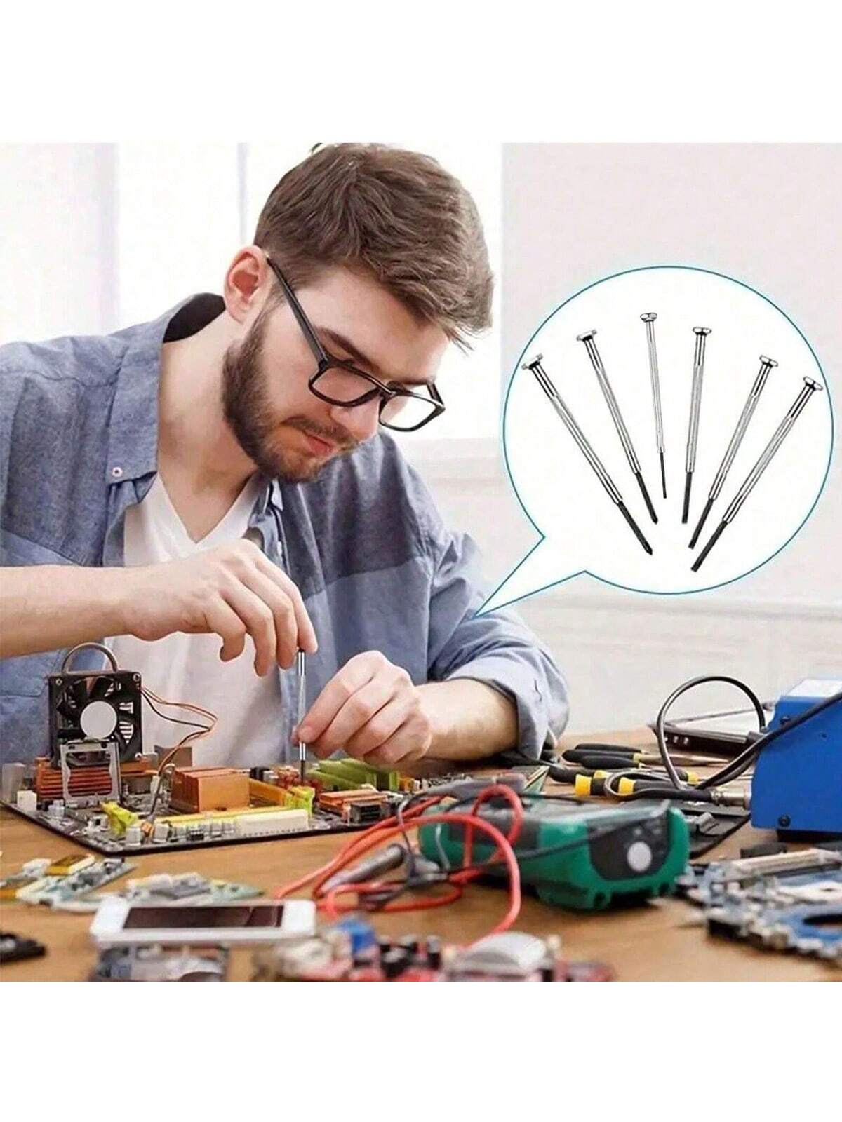 6pcs screwdriver set, eyewear  - Screwdriver Set Precision ulasan dan harga