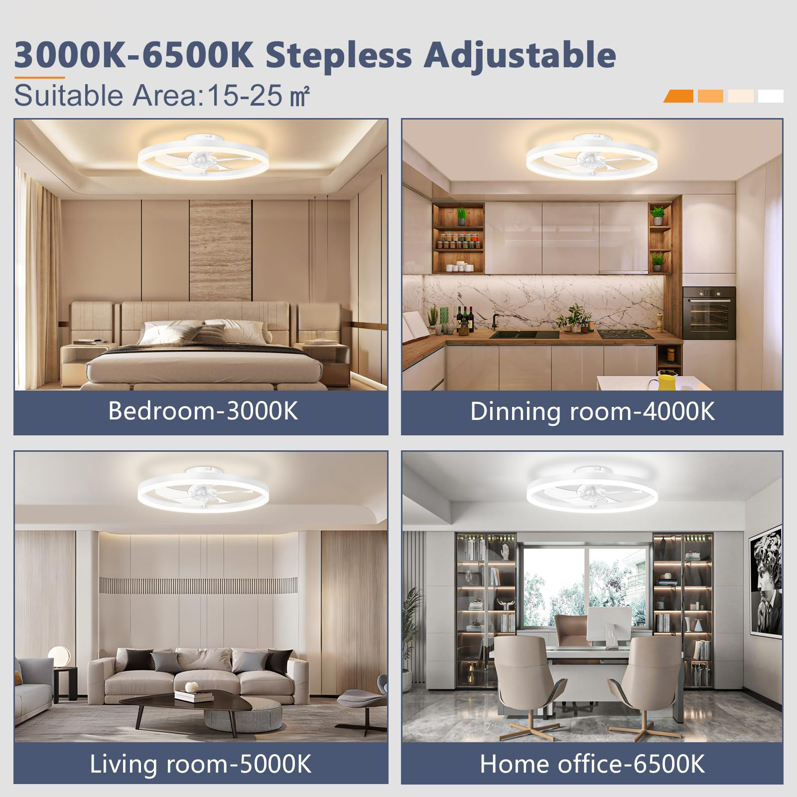 IRALAN Modern Ceiling Fan LED  - Home Improvement Mall ulasan dan harga